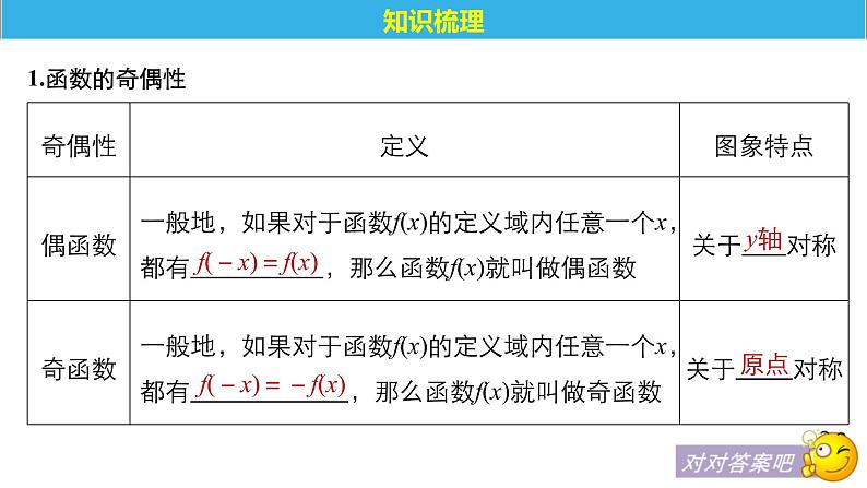 新教材高中数学人教版必修第一册：5.4.2《第1课时周期性与奇偶性(导学)》同步课件第2页