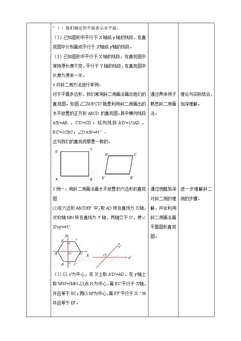 2021年人教版高中数学必修第二册：《8.2.立体图形直观图》教案第2页