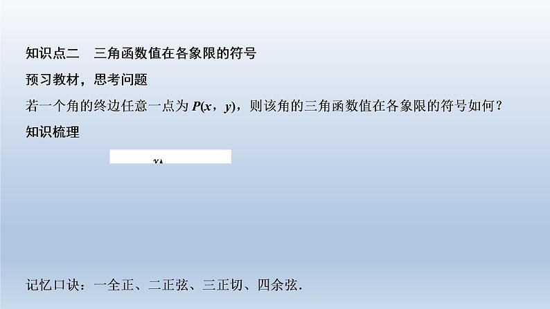 2021-2022学年高中数学新人教A版必修第一册   5.2.1　三角函数的概念    课件（36张）08