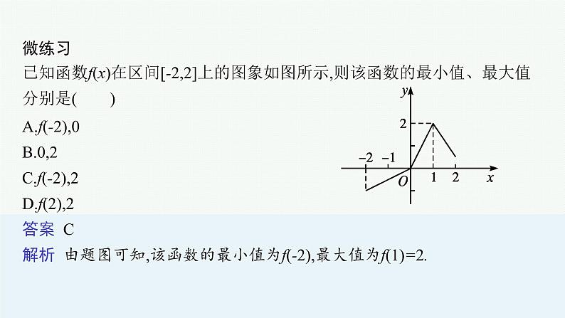 2021-2022学年高中数学新人教A版必修第一册 3.2.1　第2课时　函数的最大(小)值 课件（35张）07