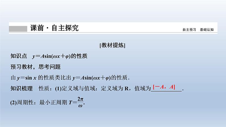 2021-2022学年高中数学新人教A版必修第一册   5.6.2　函数y＝Asin（ωx＋φ）的图象（2）    课件（36张）第4页