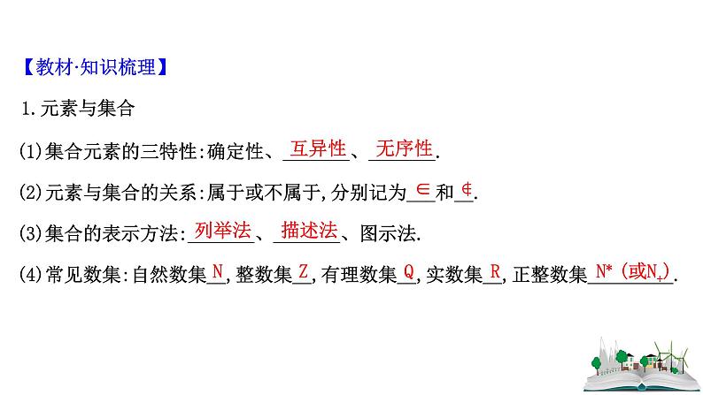 2021届高中数学一轮复习 第一章 集合与常用逻辑用语 第一节 集合 课件 （文数）（北师大版）04