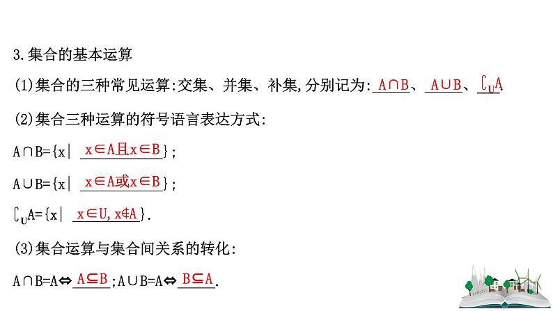 2021届高中数学一轮复习 第一章 集合与常用逻辑用语 第一节 集合 课件 （文数）（北师大版）06