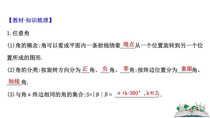 2021届高中数学一轮复习 第四章 三角函数解三角形 第一节 任意角的概念与蝗制任意角的三角函数 课件 （文数）（北师大版）第4页