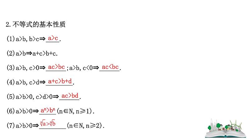 2021届高中数学一轮复习 第六章 不等式 第一节 不等式的性质及一元二次不等式 课件 （文数）（北师大版）05