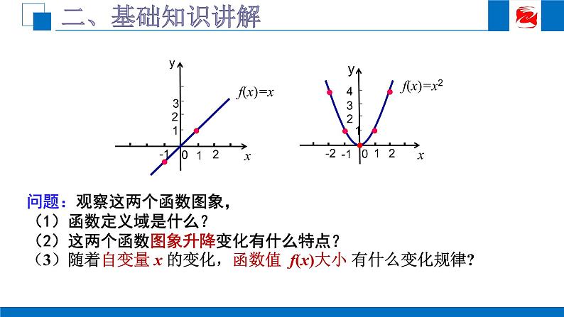 人教版高中数学必修一1.3.1函数的单调性 课件07
