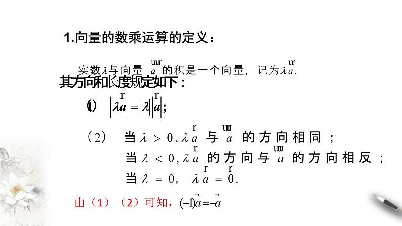 人教版高中数学必修第二册6.2.3《向量的数乘运算》课件(共24张) (含答案)第4页