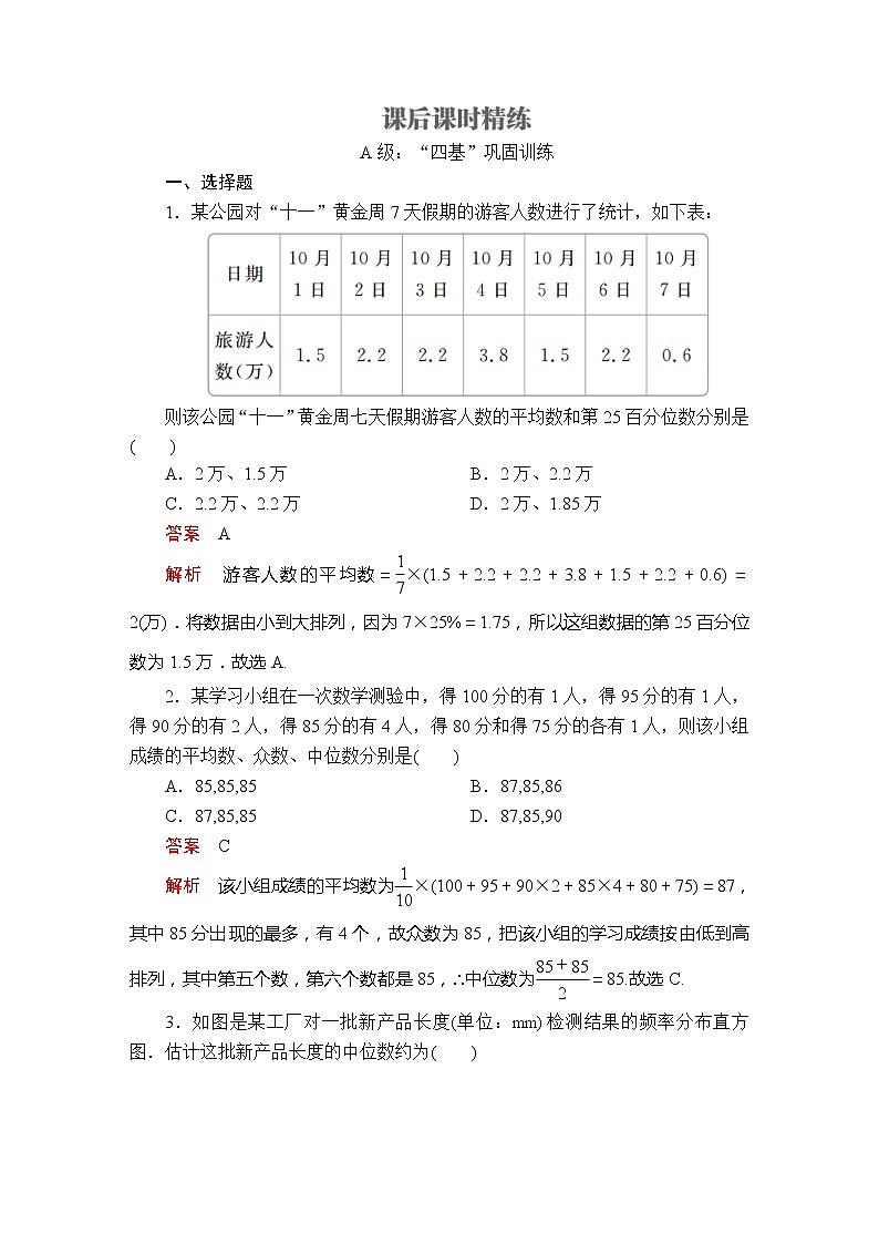 2021年人教版高中数学必修第二册第9章《9.2.2-9.2.3课后课时精练》(含解析)01