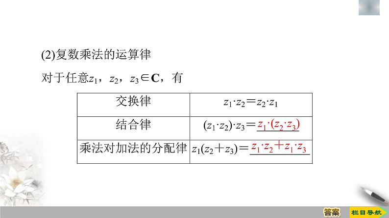 人教版高中数学必修第二册第7章习题课件7.2.2《复数的乘、除运算》(含答案)06
