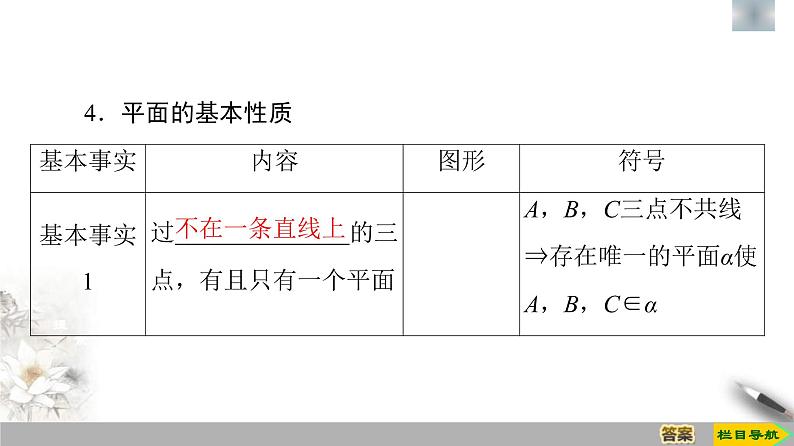 人教版高中数学必修第二册第8章习题课件8.4.1《平面》(含答案)08