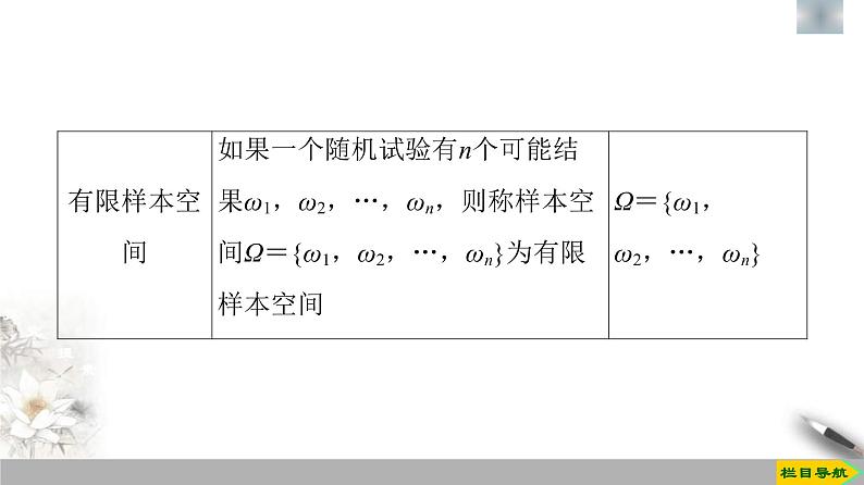 人教版高中数学必修第二册第10章习题课件10.1.1《有限样本空间与随机事件》(含答案)07