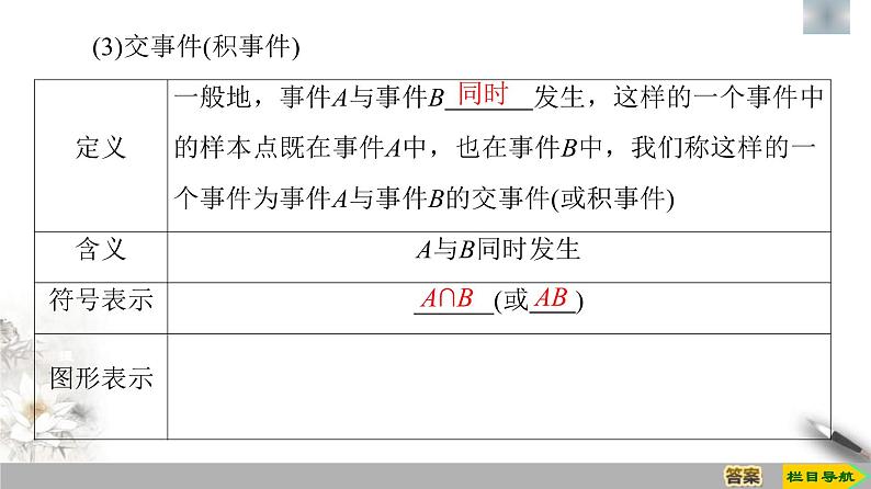人教版高中数学必修第二册第10章习题课件10.1.2《事件的关系和运算》(含答案)08
