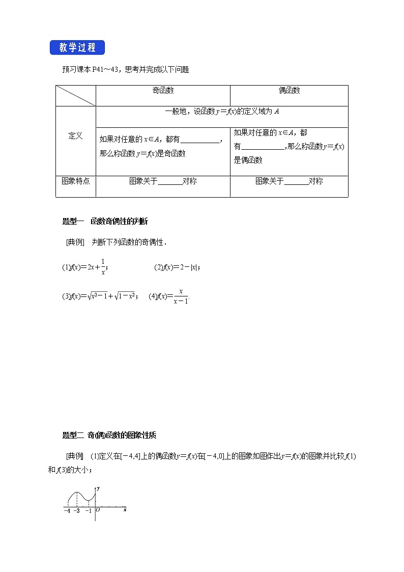 5.4 函数的奇偶性 学案02