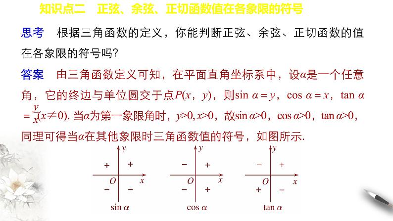 7.2.1 任意角的三角函数 课件第7页
