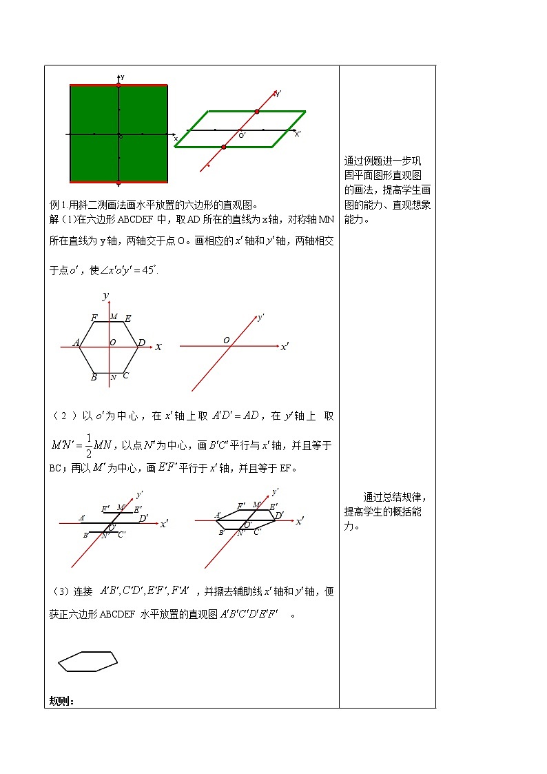8.2 立体图形的直观图  教案-人教A版高中数学必修第二册03