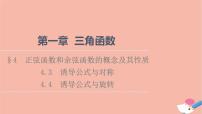 北师大版 (2019)必修 第二册第一章 三角函数4 正弦函数和余弦函数的概念及其性质4.3 诱导公式与对称备课课件ppt