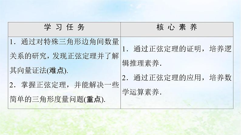 2021_2022学年新教材高中数学第2章平面向量及其应用§66.1第2课时正弦定理课件北师大版必修第二册02