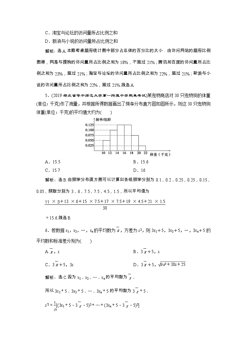 人教版高中数学必修第二册第九章 章末综合检测 (含解析)02