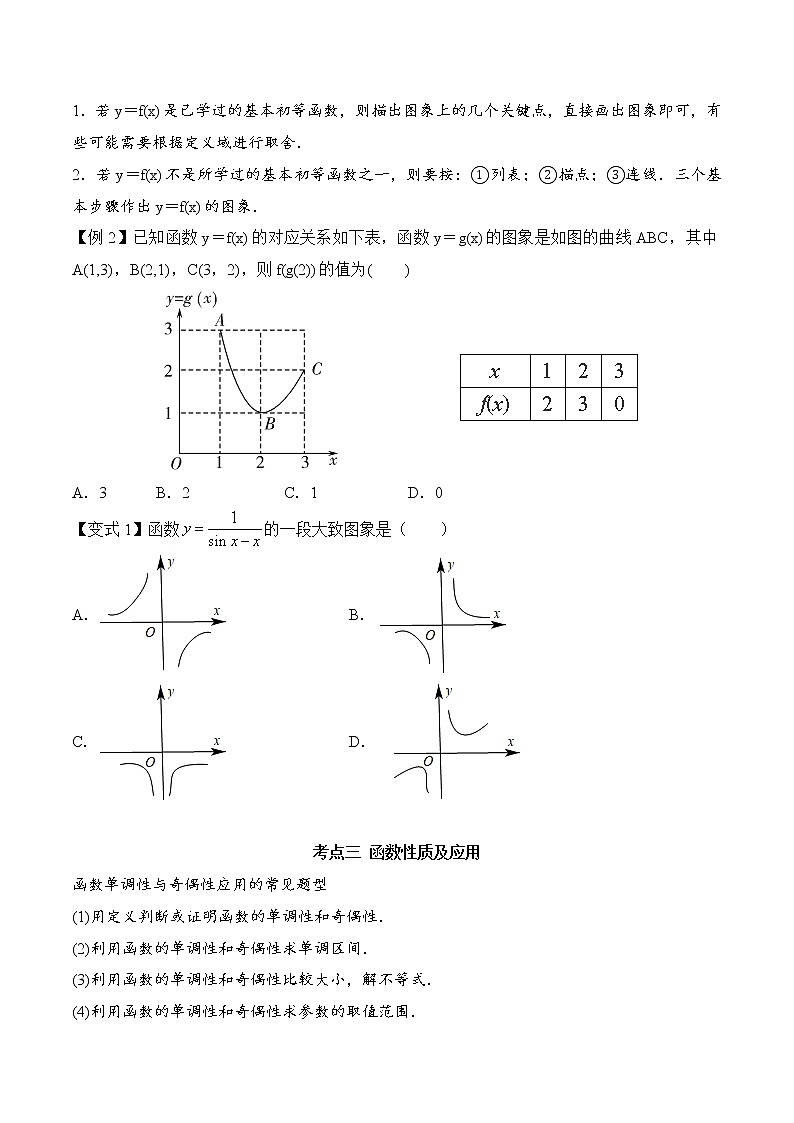 第三章 函数的概念和性质（考点与题型解析）-2020-2021学年高一数学培优对点题组专题突破（人教A版2019必修第一册）（原卷版）第2页