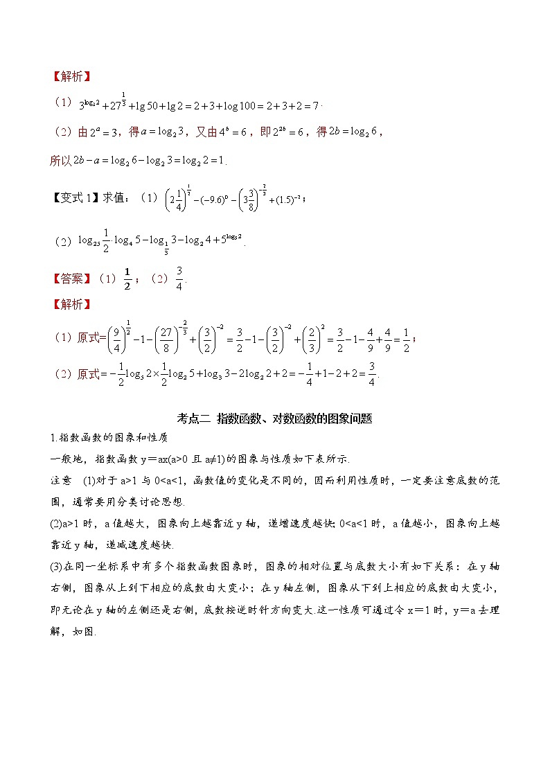 第四章 指数函数和对数函数（考点与题型解析）-2020-2021学年高一数学培优对点题组专题突破（人教A版2019必修第一册）教案02
