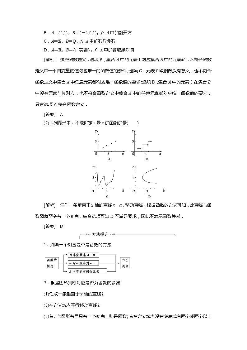 2022届高中数学新人教A版必修第一册 3.1.1函数的概念 学案03