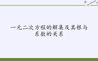高中数学人教B版 (2019)必修 第一册2.1.2 一元二次方程的解集及其根与系数的关系备课ppt课件