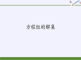 人教B版（2019）必修 第一册2.1.3方程组的解集课件