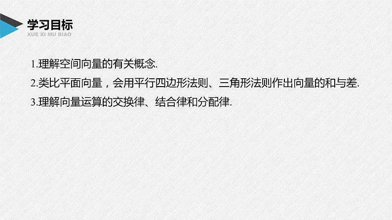 2021年人教版高中数学选择性必修第一册第1章习题课件：《1.1.1第1课时空间向量及其线性运算》(含答案)第2页