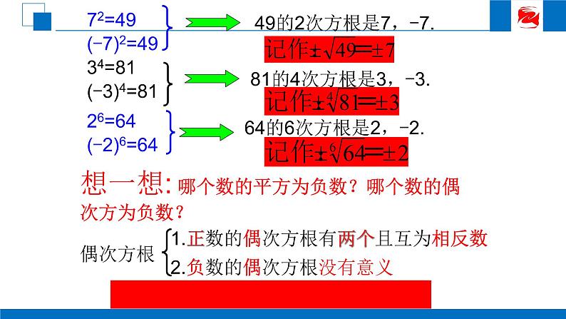 人教版高中数学必修一2.1.1根式（第1课时）课件08