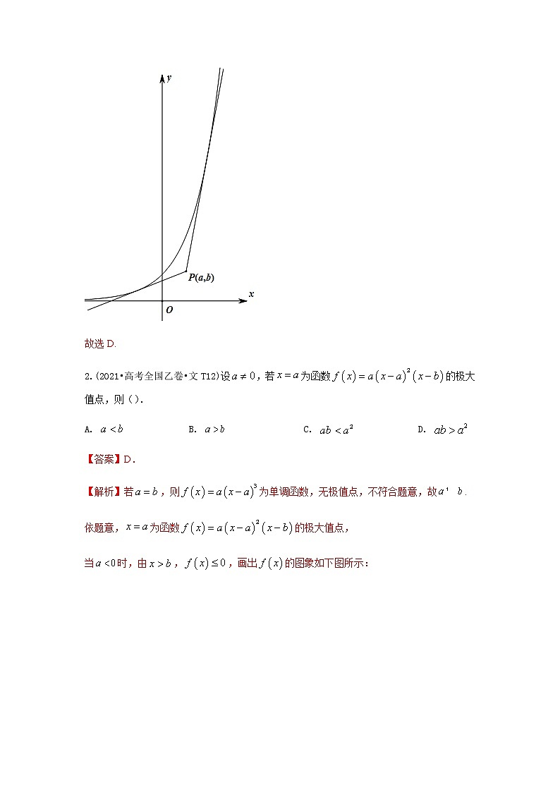 2021年高考数学真题和模拟题分类汇编专题04导数与定积分含解析第3页