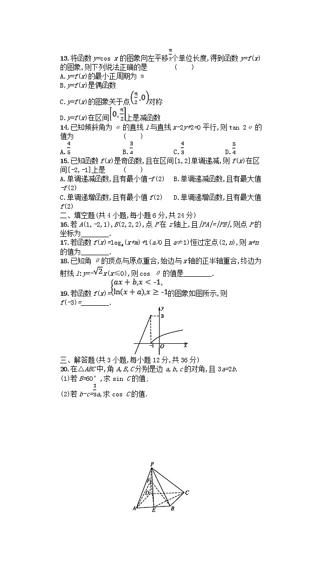 广东省普通高中2021年高中数学学业水平考试模拟测试题二含解析第2页