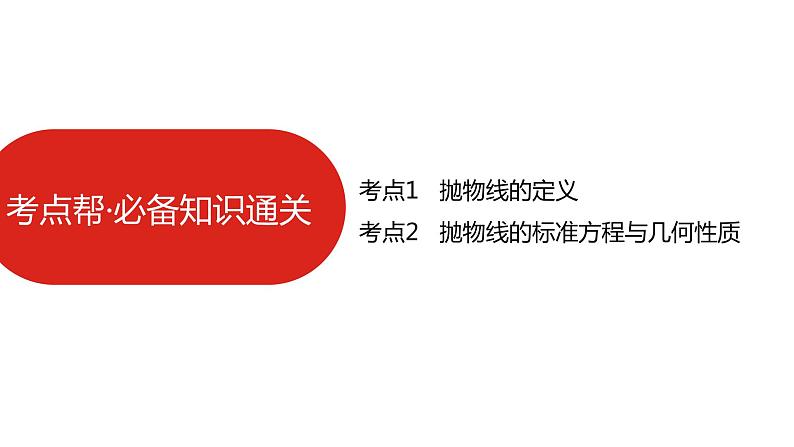 2022版高三全国统考数学（文）大一轮备考课件：第10章第3讲 抛物线07