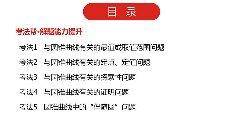 2022版高三全国统考数学（文）大一轮备考课件：第10章第4讲 圆锥曲线的综合问题02