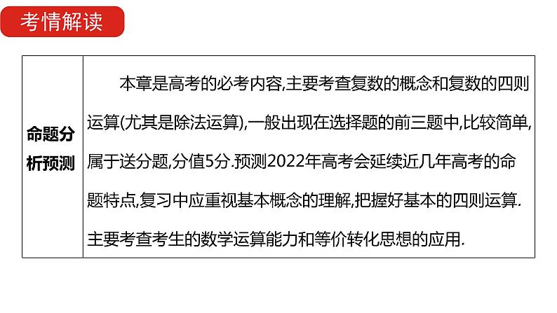2022版高三全国统考数学（文）大一轮备考课件：第15章 数系的扩充与复数的引入第5页
