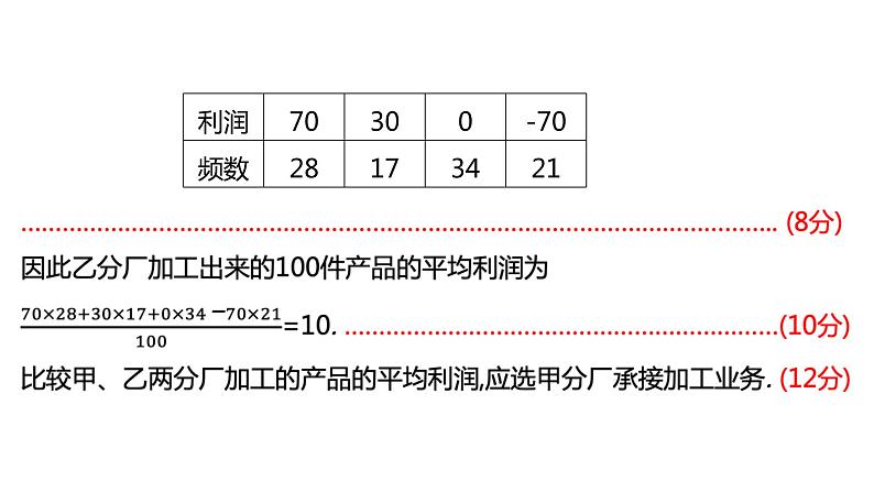 2022版高三全国统考数学（文）大一轮备考课件：解题思维8 高考中概率、统计解答题的提分策略06