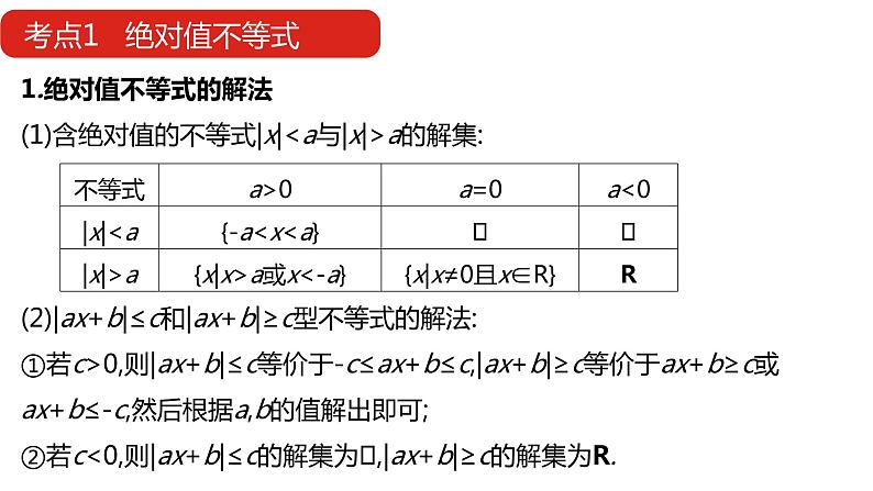 2022版高三全国统考数学（文）大一轮备考课件：选修4-5 不等式选讲第7页