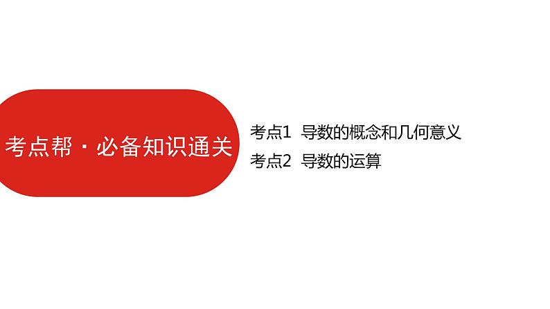 2022版高三全国统考数学（文）大一轮备考课件：第3章第1讲 导数的概念及运算05