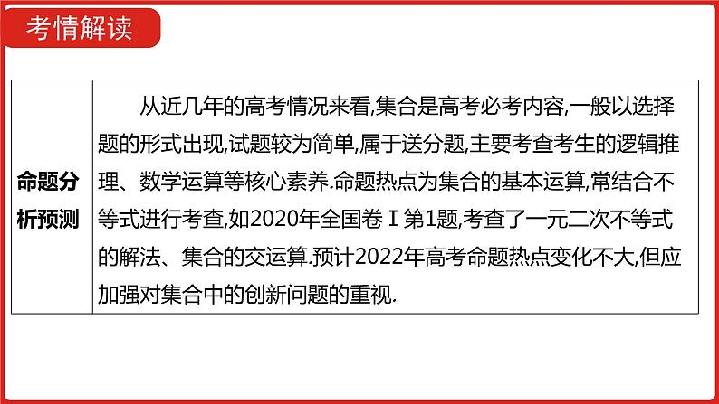 2022版高三全国统考数学（文）大一轮备考课件：第1章第1讲 集合06