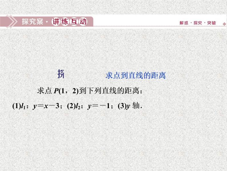 高中数学人教B版必修二2.2.4点到直线的距离课件（36张）08