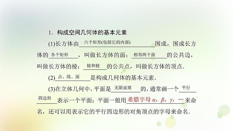高中数学人教B版必修二构成空间几何体的基本元素课件（35张）第5页