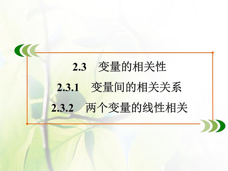 高中数学人教B版必修32.3.1-2.3.2变量间的相关关系两个变量的线性相关课件（37张）第2页