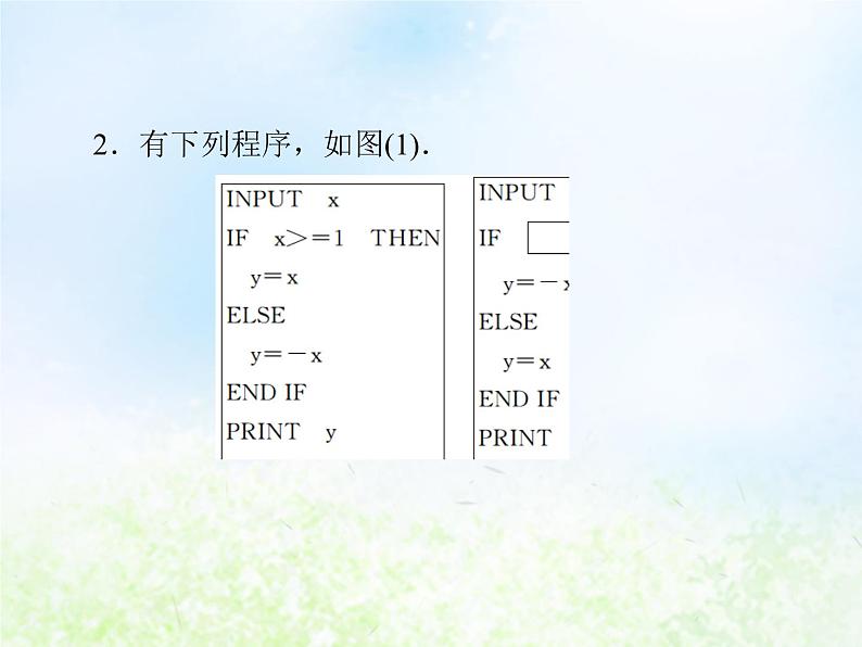 高中数学人教B版必修三条件语句课件（21张）第4页