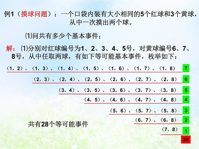 高中数学人教B版必修三古典概率课件（16张）第7页