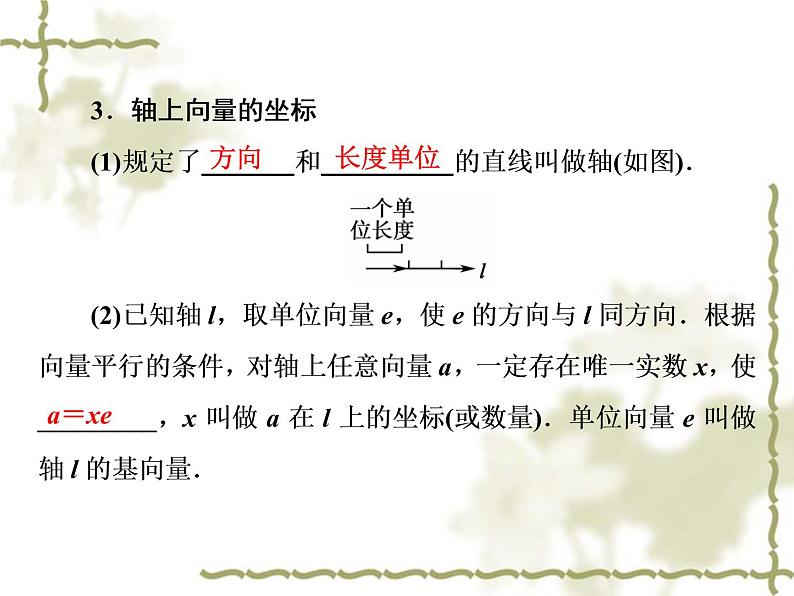 高中数学人教B版必修4 2.1.5 向量共线的条件与轴上向量坐标运算 课件（42张）07