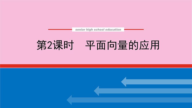 新教材2022届高考数学人教版一轮复习课件：7.4.2 平面向量的应用第1页