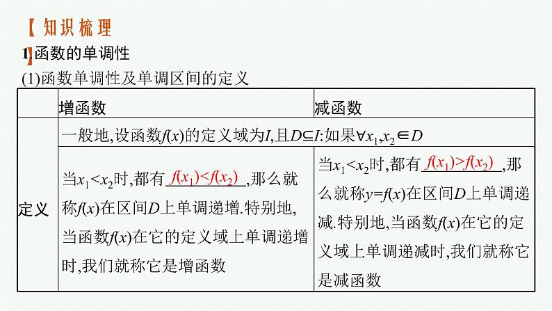 新教材2022版高考人教A版数学一轮复习课件：2.2　函数的单调性与最大（小）值04