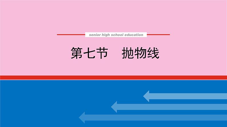 新教材2022届高考数学人教版一轮复习课件：9.7 抛物线第1页