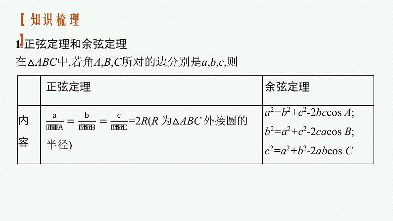 新教材2022版高考人教A版数学一轮复习课件：4.6　正弦、余弦定理与解三角形第4页