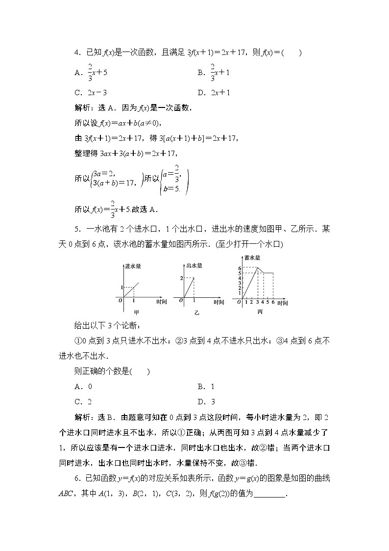 3.1　3.1.2　第1课时　函数的表示法同步练习-2021-2022学年人教A版（2019）高一数学上册（新教材必修一）02