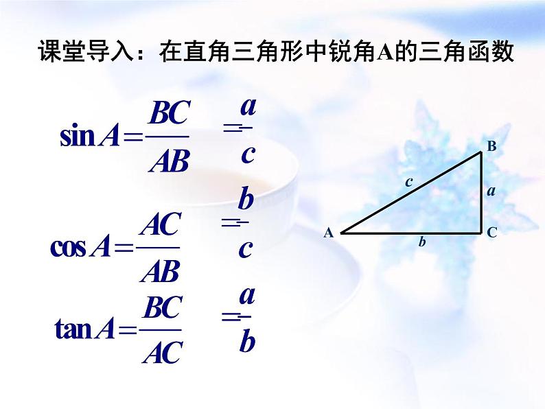 高中数学人教B版必修四 1.2.1 三角函数的定义 课件（16 张）第2页